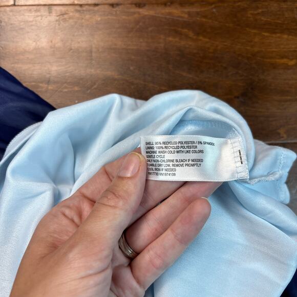 NWT Wild Fable Mesh Strapless Tube Midi Bodycon Dress Blue Women's Size XL - Picture 5 of 8